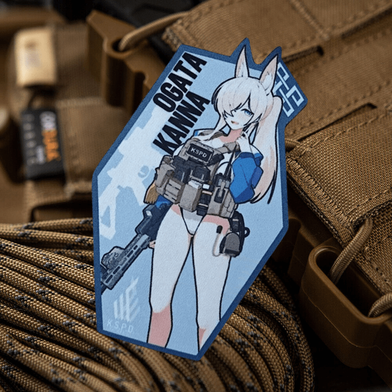 Rucksack Military Style - Blue Archive Kona tactique Patch pistolet