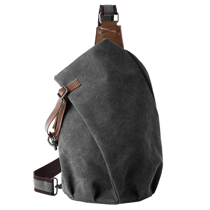 Canvas Backpack Casual - Sac à bandoulière en toile rétro