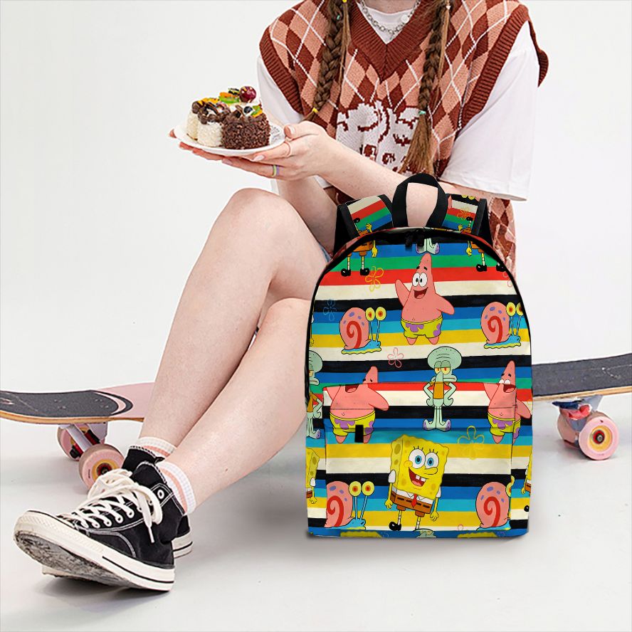 School Backpack Teen - Sac à dos à imprimé rayé