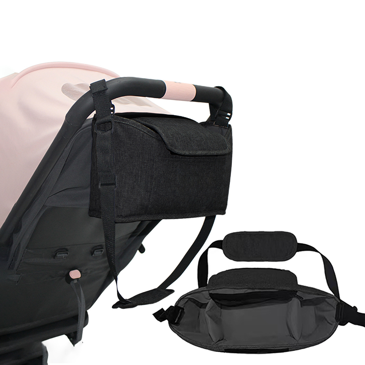 Backpack Diaper Bag - Sac de rangement multifonctionnel pour poussette,