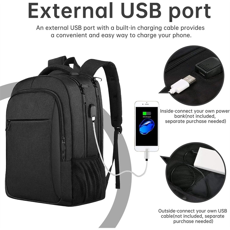 Sac à dos antivol USB étanche  - Travel Backpack Anti Theft avis et prix