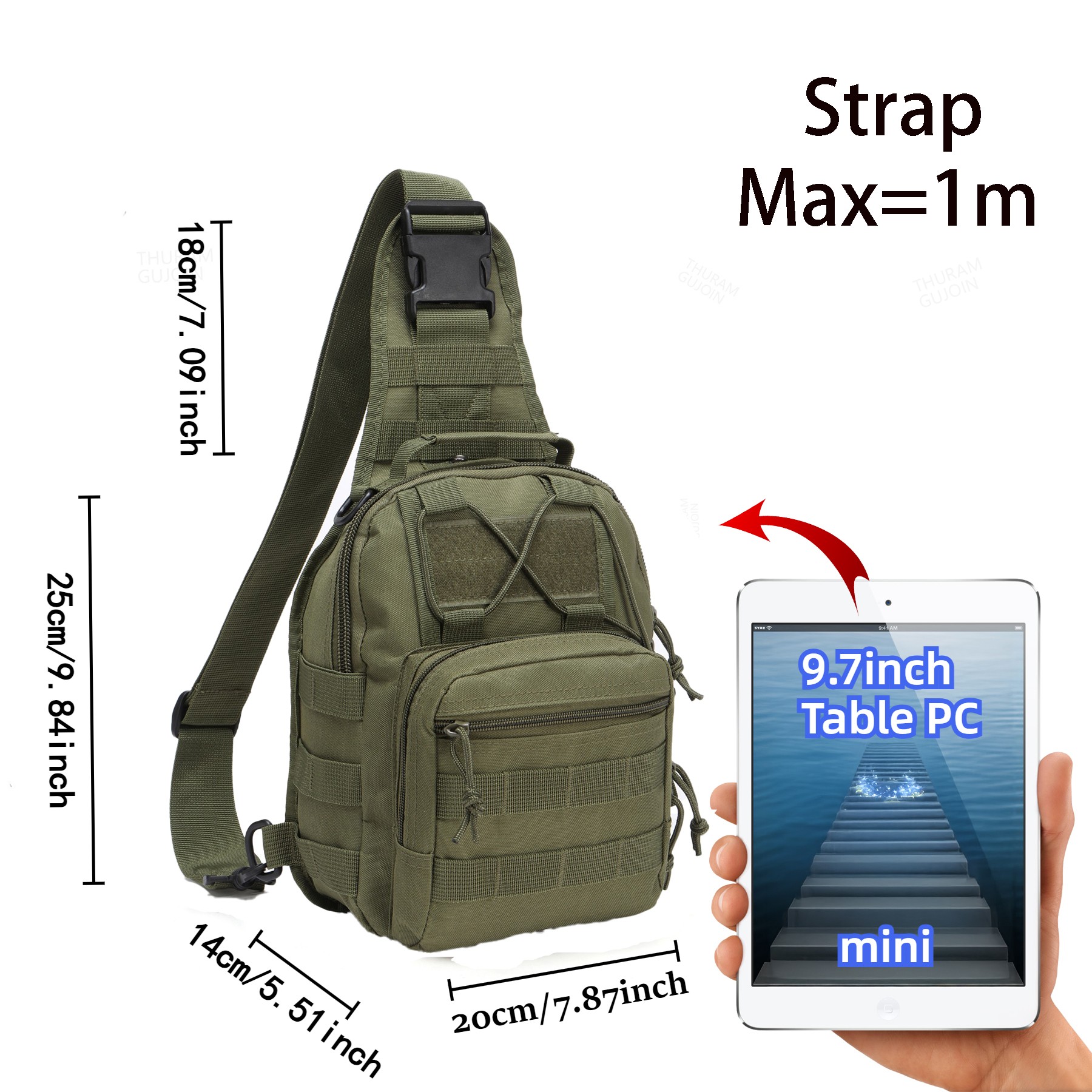 THURAM-Sac à dos Dulbag d'exté - Canvas Backpack Casual avis et prix
