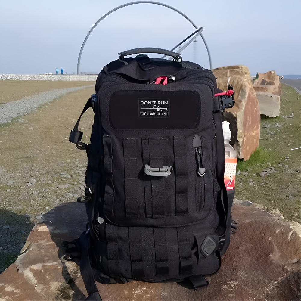 Ne courir pas amusant Meme tac - Rucksack Military Style avis et prix