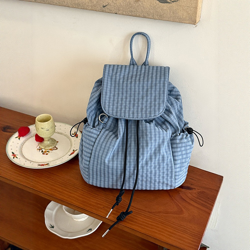 Sac à dos léger à carreaux pou - Canvas Backpack Casual avis et prix