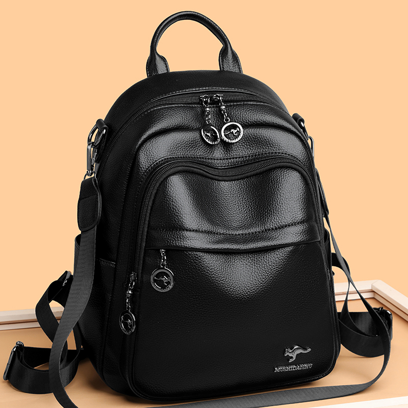 Sac à dos imperméable en cuir  - Travel Backpack Anti Theft avis et prix