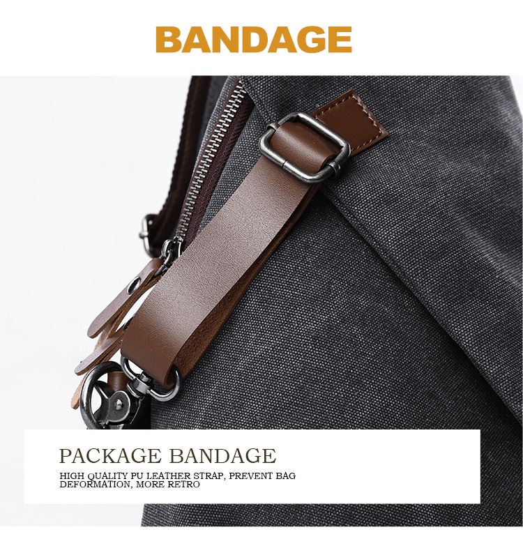 Sac à bandoulière en toile rét - Canvas Backpack Casual avis et prix