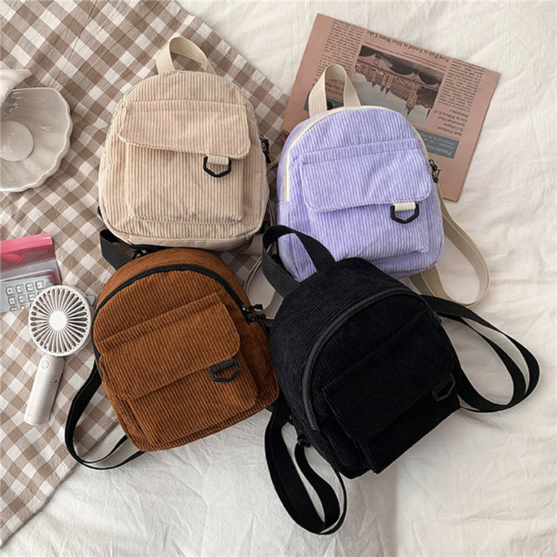 Couleur unie Mini sac à dos ve - Fashion Backpack Women avis et prix