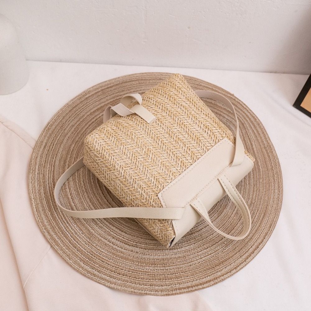 Sac à dos en cuir PU tressé st - Leather Backpack Vintage avis et prix